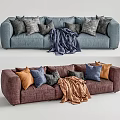Modern Multiplayer Sofa Arflex Sofa 3d model