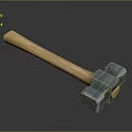 Tactical Weapon With Heavy Metal Head And Wooden Handle For Durability