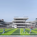 Hongling Experimental School Campus Design Competition Overhead Campus 3d model