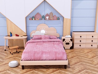 Modern Children's Bed 3d model