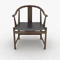 Stylish Four Different Design Modern Wooden Accent Chairs With Black Cushions