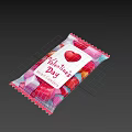 Colorful Wrapped Valentine's Day Heart Candies Perfect For Romantic Gifts And Celebrations