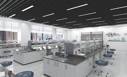 Microbiological Chemistry Laboratory 3d model