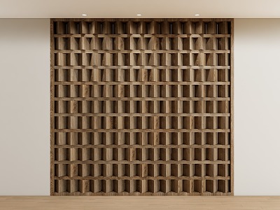 Quiet partition wooden partition background wall modeling wall model