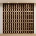 Quiet partition wooden partition background wall modeling wall 3d model