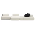 Modern Multiplayer Sofa Combo 3d model