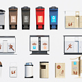 Modern Trash Bin Trash Bin 3d model