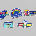 Various Creative Stickers Featuring Inspirational Quotes Game And New Arrival Themes