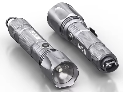Ergonomic Flashlights For Daily Electrical Use With Durable Build And Portable Design 3d model