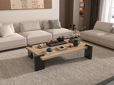 Middle Ancient Style Coffee Table 3d model