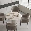 Casual tables and chairs 3d model