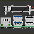 Electronic Circuit Board with Cooling Fan and Embedded System Module Featuring USB HDMI Ports