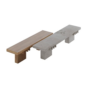 Modern Casual Bench 3d model