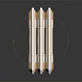 Three Transparent Metallic Cube Components With Intricate Geometric Patterns And Shiny Surfaces