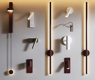 Modern Wall Lamp Combination Simple Wall Lamp Light Luxury Wall Lamp Metal Wall Lamp Hall Wall Lamp Bedroom Wall Lamp 3d model