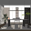 Modern study 3d model