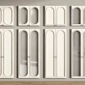 White Modern Wardrobe Doors With Various Panel Styles And Glass Inserts