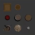 Rustic Wooden Household Items Including Barrels Buckets Box And Storage Jars