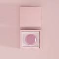 Pink Round Daily Washing Soap in Open Pink Box on Pink Background