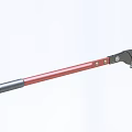 Industrial Equipment Red Handle Adjustable Wrench with Ergonomic Grip Design