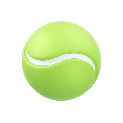 High Quality Green Tennis Ball Sports Equipment For Training And Practice 3d model