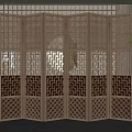 New Chinese Style Screen Partition 3d model
