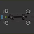 Black Mechanical Device With Two Black Cylinders Silver Containers Buttons And Indicator Lights