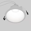 Modern Recessed Spotlight with White Finish and LED Lighting for Home Interior Decoration