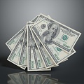 U.S. Dollars, U.S. Dollars, U.S. Banknotes, Paper Banknotes, Household Supplies 3d model