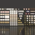 Hardware Tools With Various Types And Colors Neatly Arranged In Classified