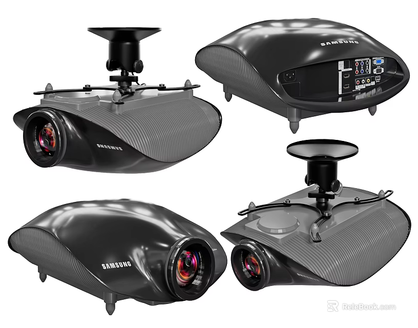 High Quality Projection Surveillance Equipment with Multiple Angles Design for Security Applications 3d model 