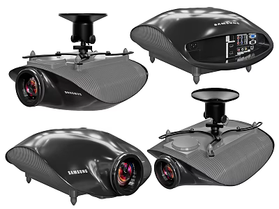 High Quality Projection Surveillance Equipment with Multiple Angles Design for Security Applications 3d model