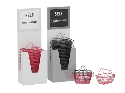 Basket Shopping Basket pink Black Shopping Mall Supermarket Shopping Basket Iron Basket Shopping Basket Shopping Cart Shopping Basket Portable Basket 3d model