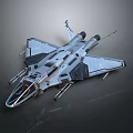 Modern fighter sci-fighter sci-fighter space fighter 3d model
