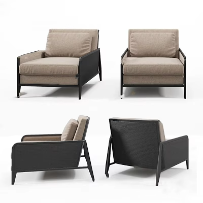 Single sofa 3d model