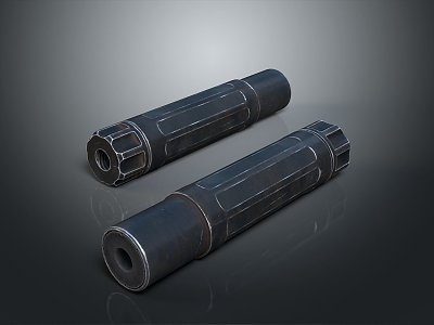 Suppressor Silencer Muffler Military Goods Military Equipment Military Supplies Arms model