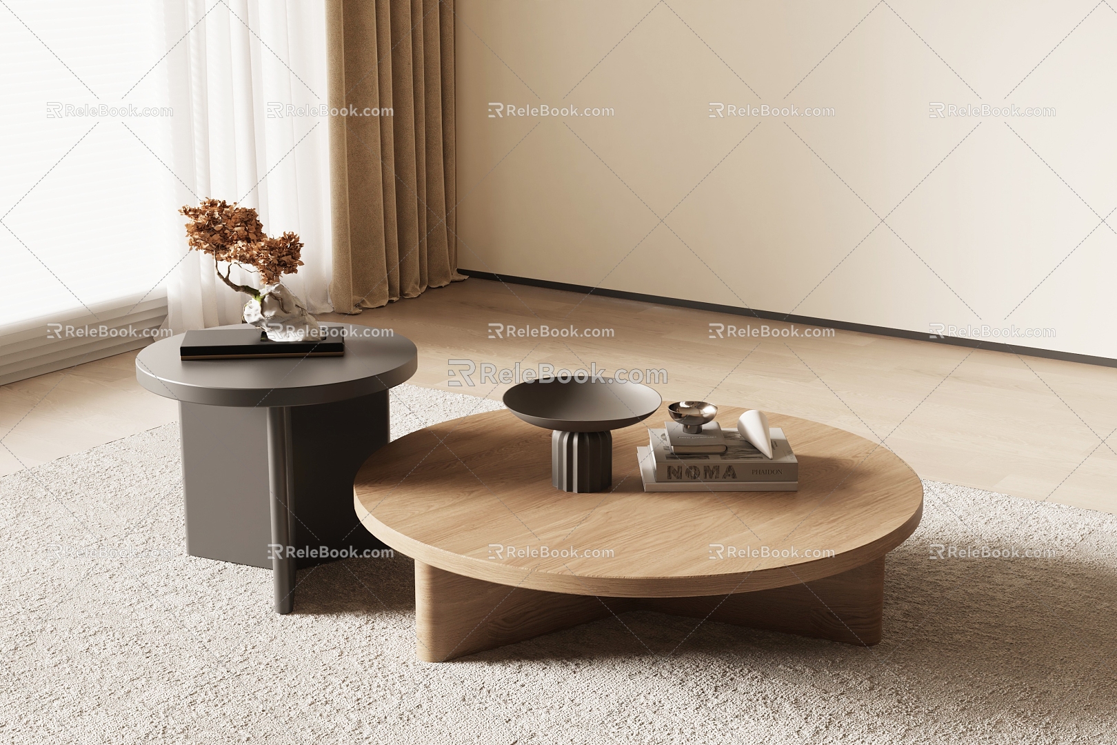 New Chinese Song Style Coffee Table 3d model