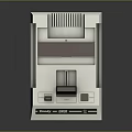Vintage Desktop Computer With Classic White Brown Design And Button Slot Interface 3d model