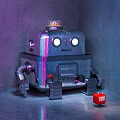 ROBOT IN THE CORNER INDUSTRIAL LOFT ROBOT 3d model