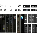 Keys Elevator Keys Panel Floor Indication 3d model