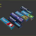 Colorful Toothpaste Tubes For Daily Oral Care With Various Colored Packaging And Fresh Designs