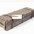 Modern Wooden Box Old Wooden Box 3d model