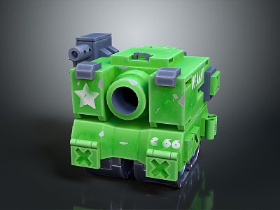 Modern Tank Sci-fi Tank Cartoon Tank Sci-fi Vehicle Sci-fi Chariot 3d model