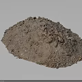 Pile of Natural Garden Soil With Small Stones And Fine Particles