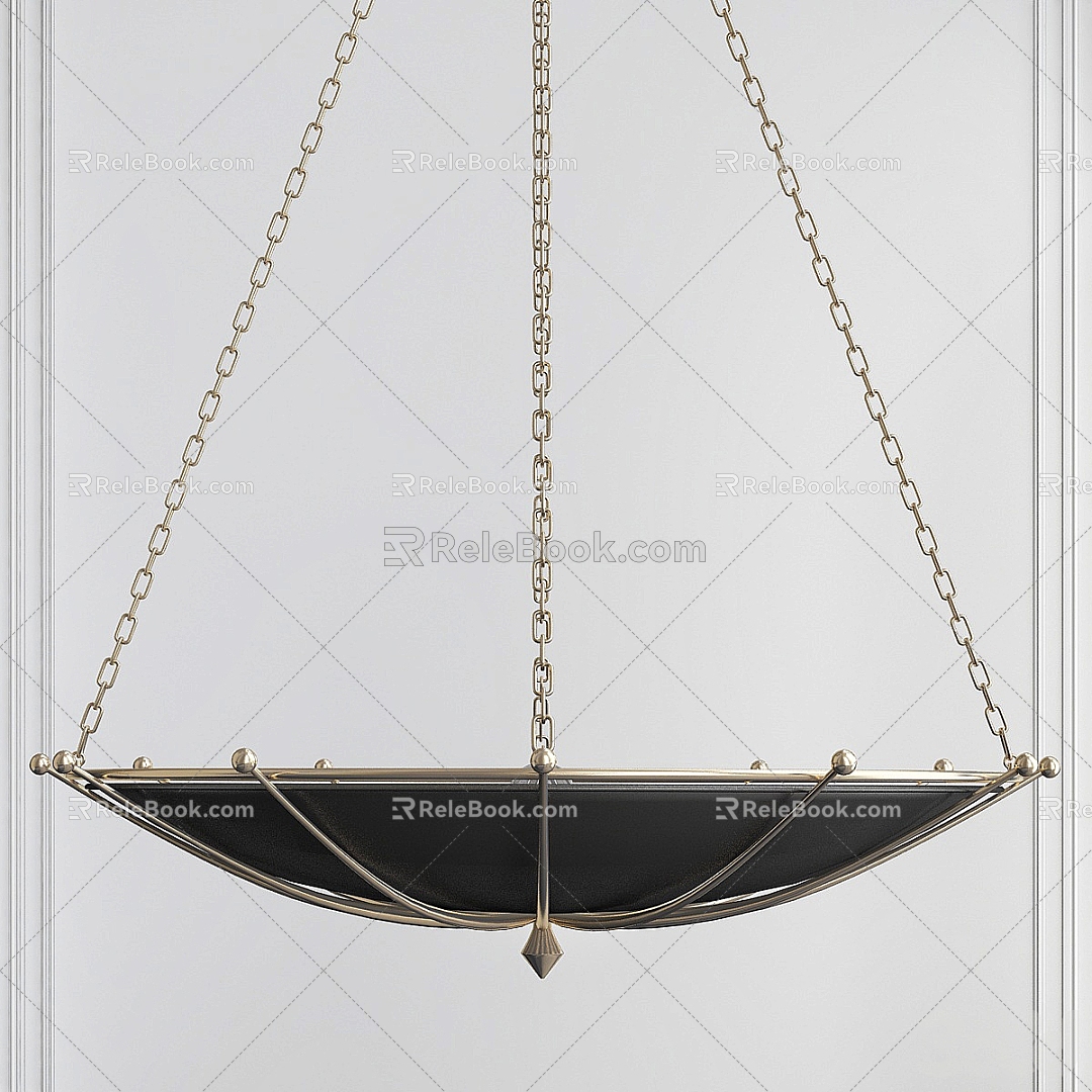 Chandelier Brass Chandelier 3d model