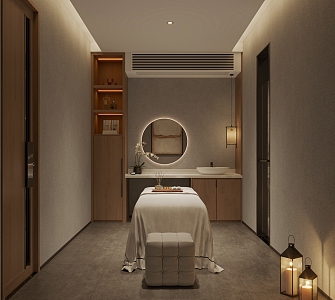 Quiet SPA beauty shop room 3d model