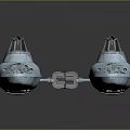 Two Shiny Futuristic Silver Boats With Sleek Streamlined Design And Transparent Cockpits