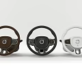 Volvo Car Steering Wheels In Different Colors Brown Black And White