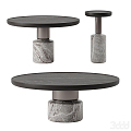 Modern coffee table round coffee table 3d model