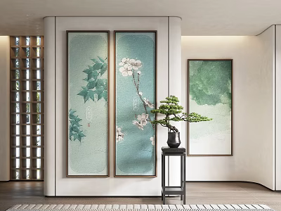 New Chinese Decorative Painting 3d model
